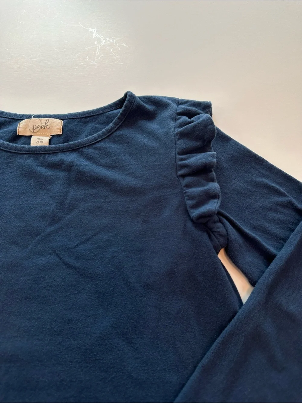 Girls Long Sleeve Graphic Tee Shirt Set Pink & Navy GapKids & Peek Girls Size 10